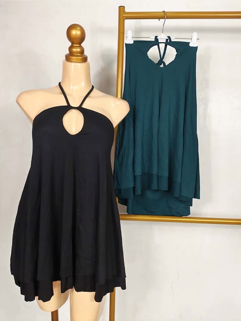 Lettie Halter Backless Mini Dress