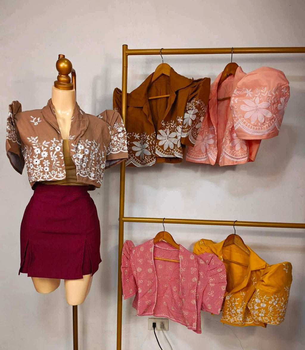 Cindy Filipiniana Bolero Top