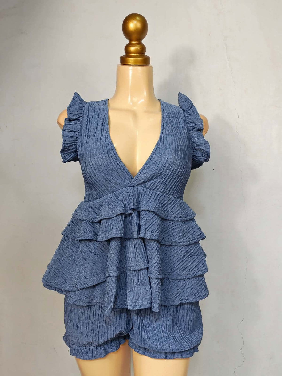 Julian Ruffles Top and Shorts Coords