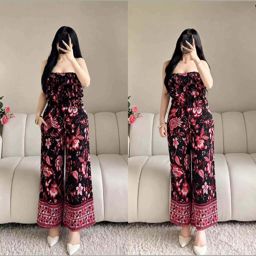 Liezel Tube Ruffles Top and Pants Coords
