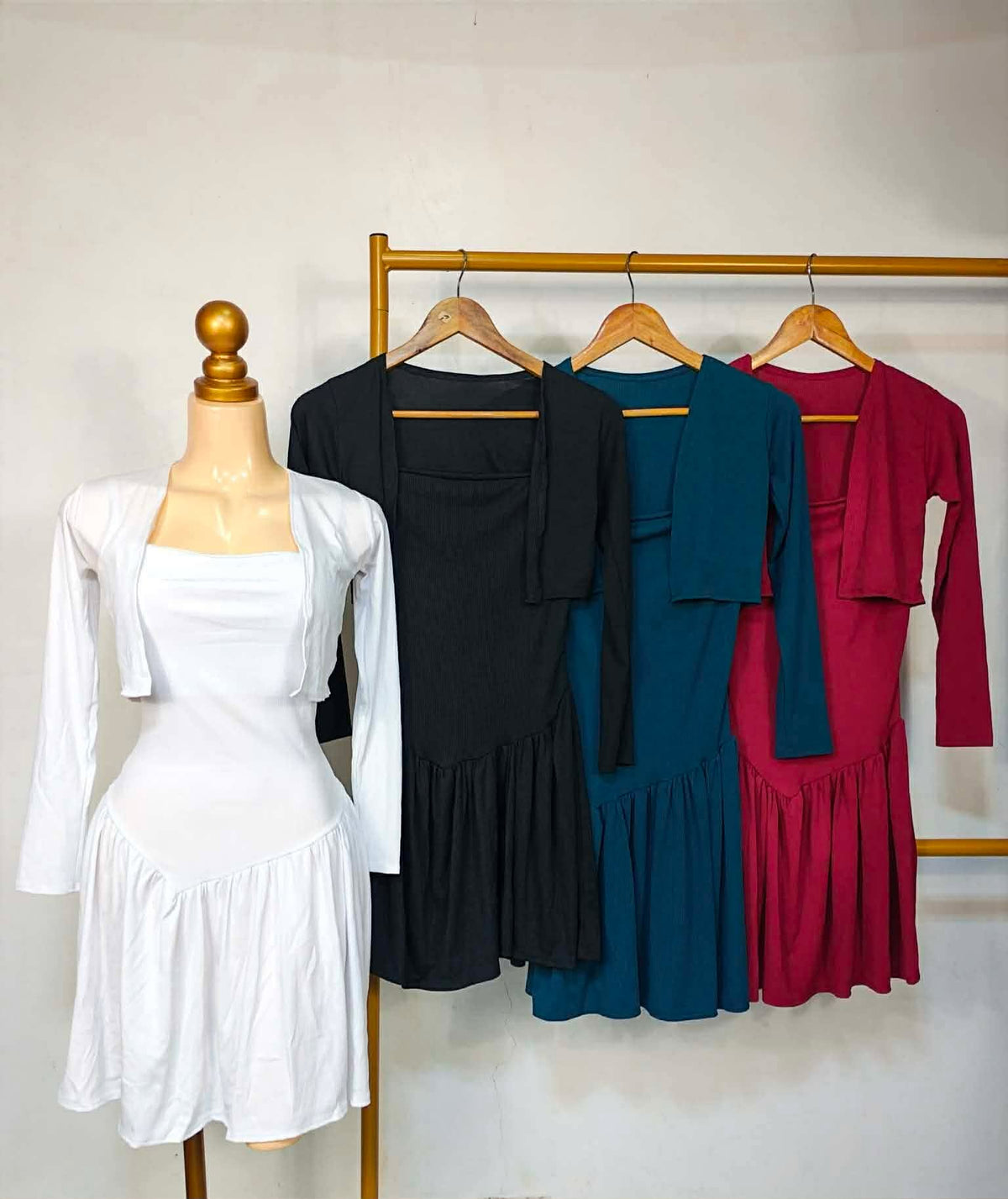 Jewel 2in1 Mini Dress With Cardigan