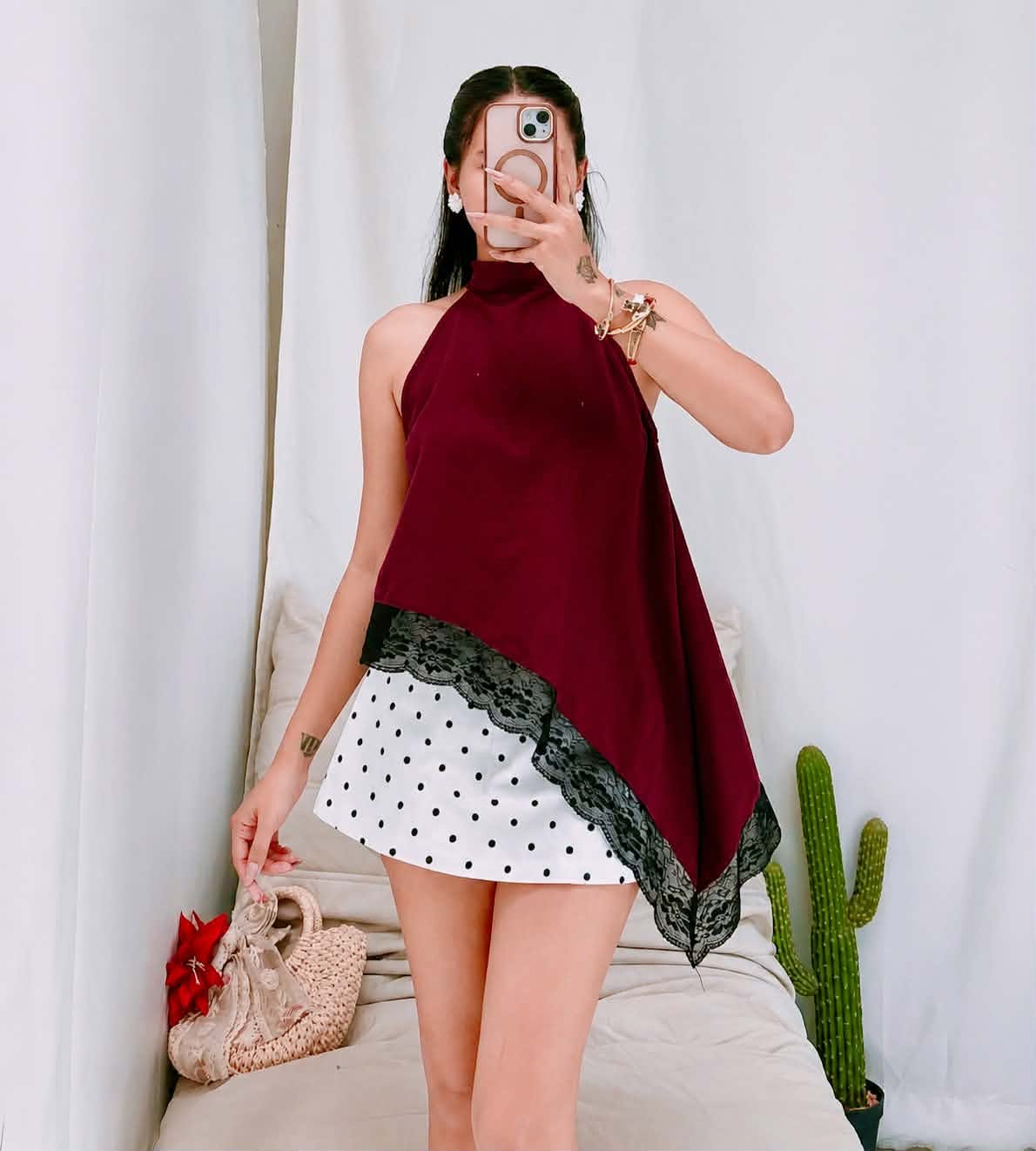 Allyson Lace Halter Top