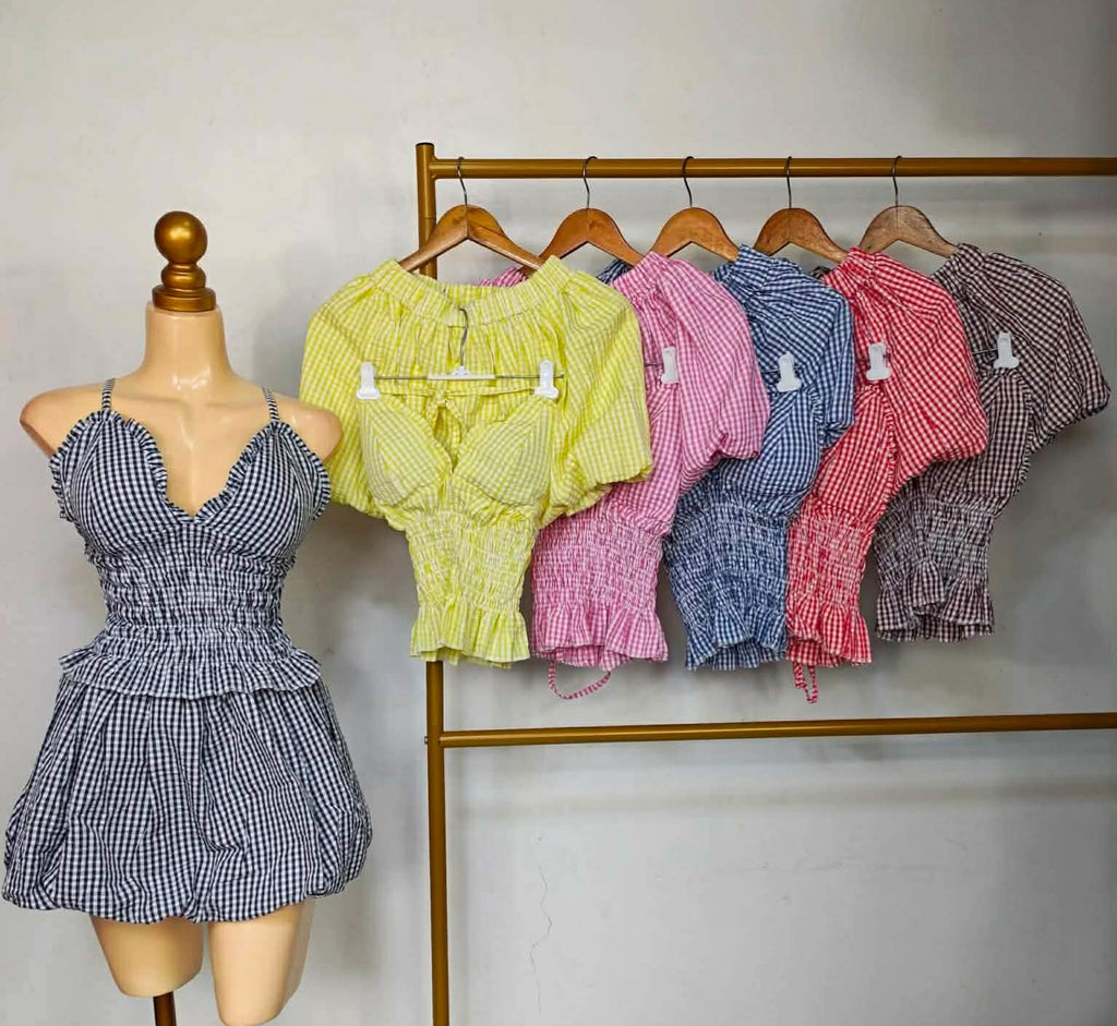 Olga Padded Top and Balloon Skirt Coords
