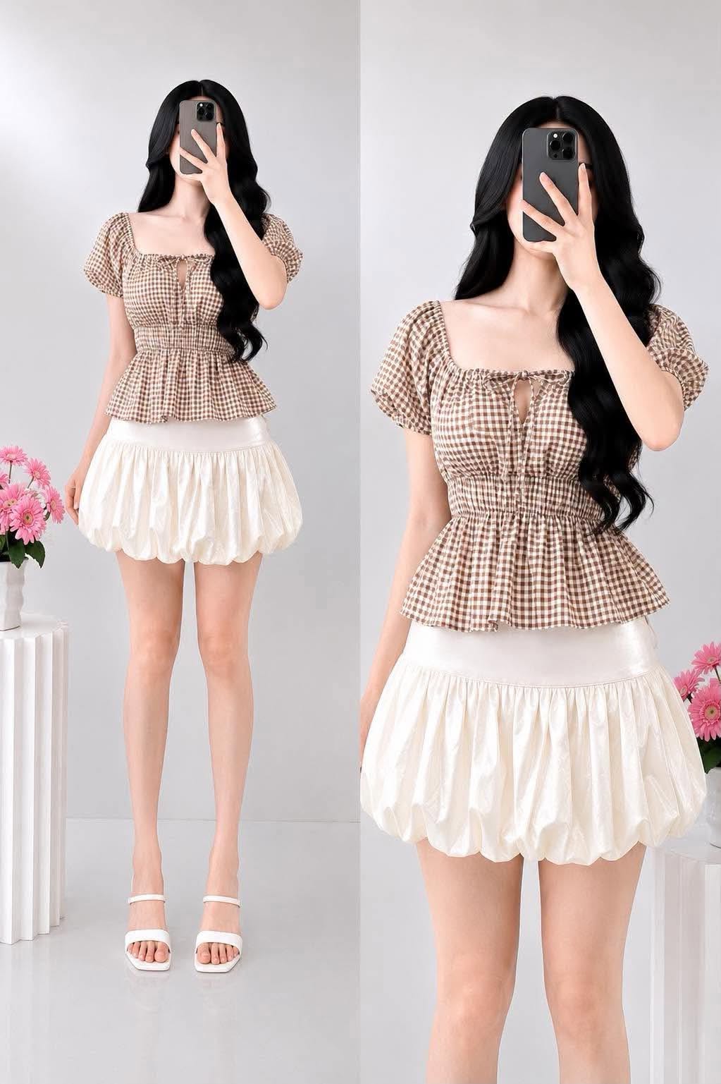 Shy Offshoulder Peplum Top