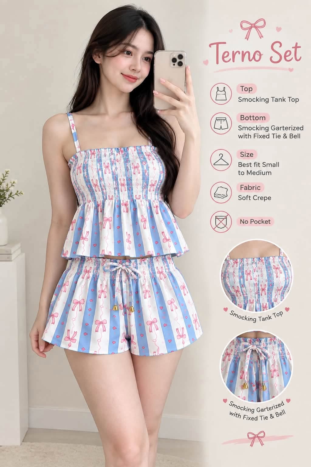 Greta Peplum Spag Top and Shorts Coords