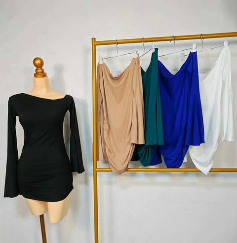 Dasha Offshoulder Bodycon Longsleeve Mini Dress