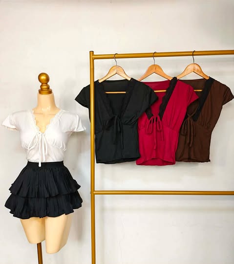 Lara Lace Ribbon Top