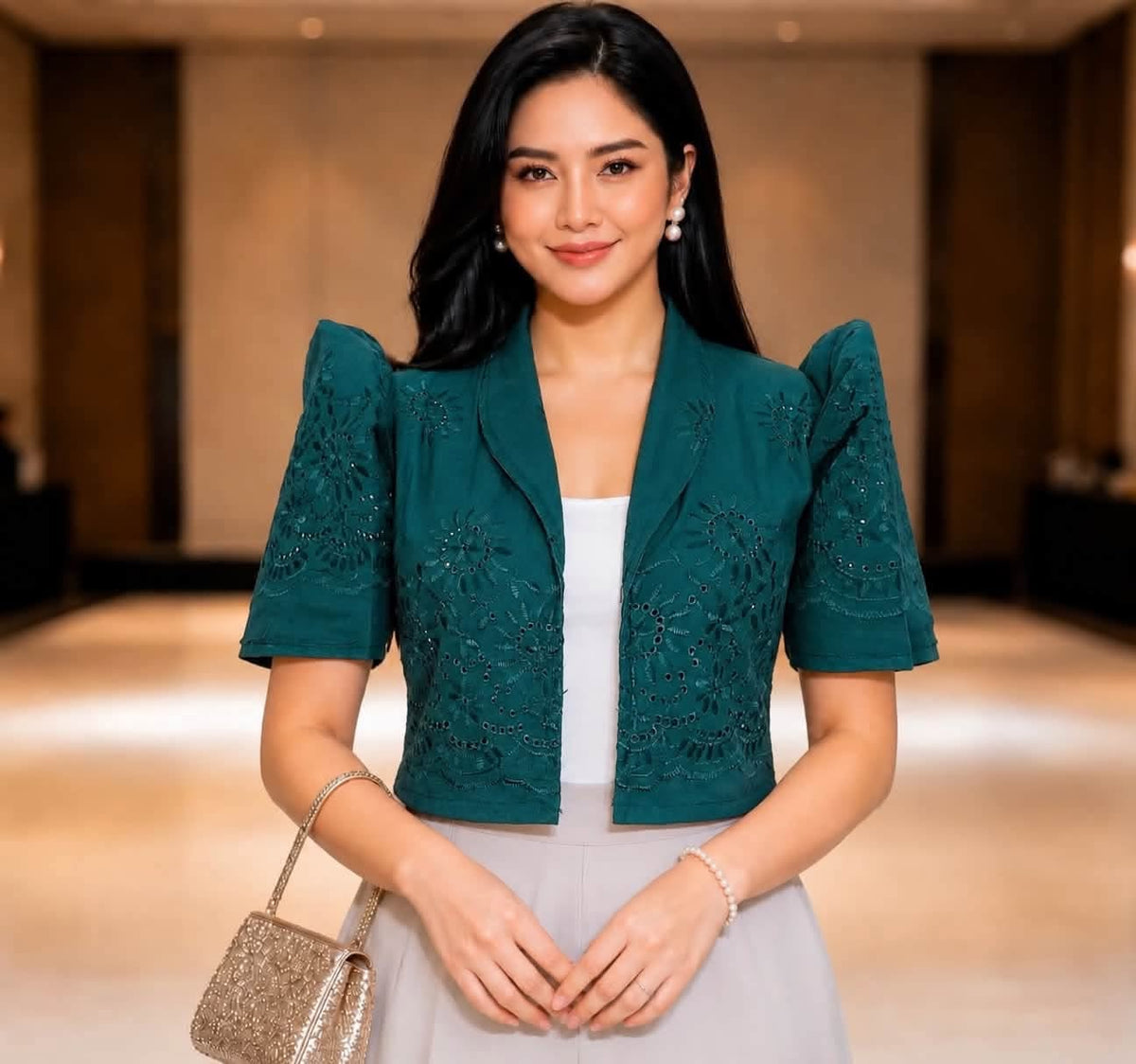 Cindy Filipiniana Bolero Top