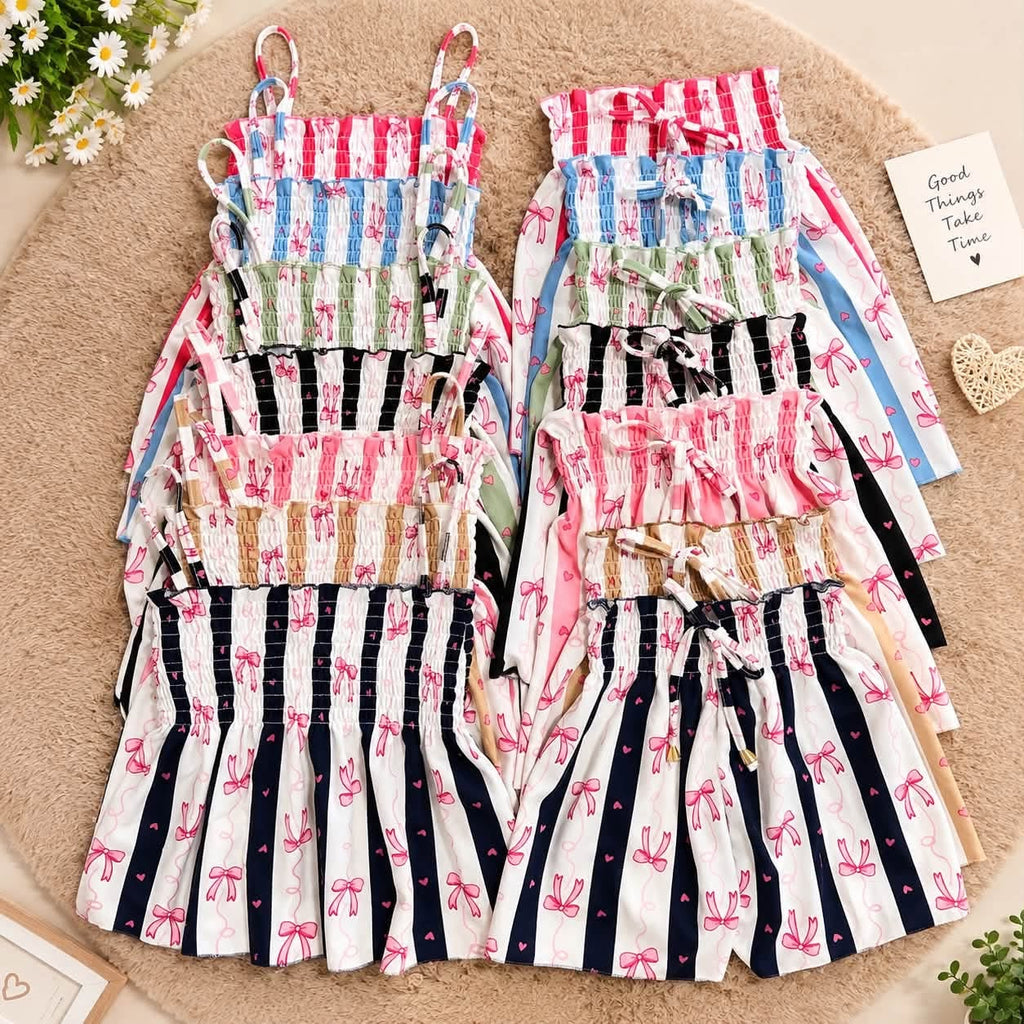 Greta Peplum Spag Top and Shorts Coords