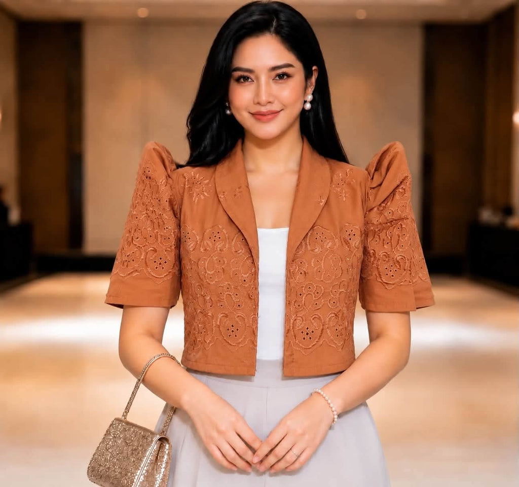 Cindy Filipiniana Bolero Top