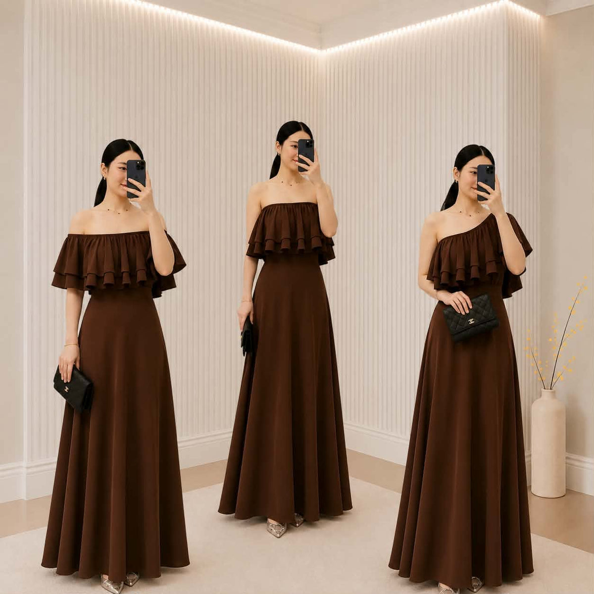 Fame Offshoulder Maxi Dress