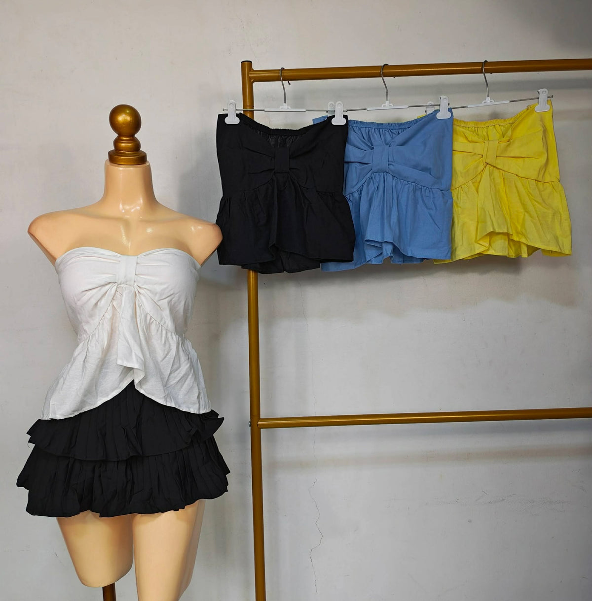 Crystal Tube Peplum Top