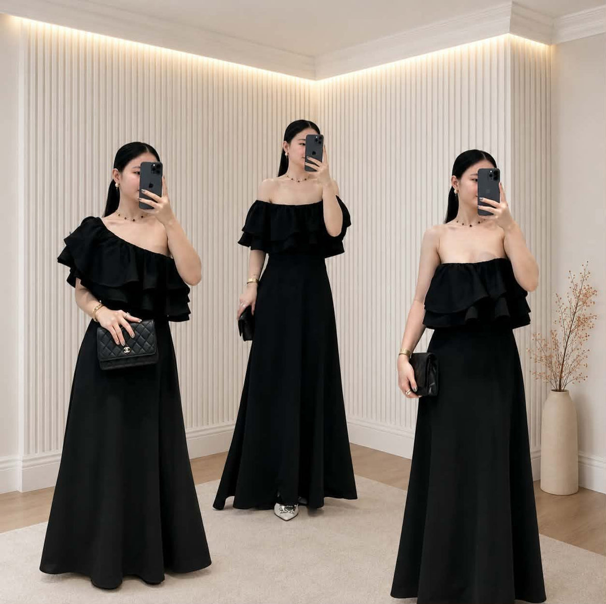 Fame Offshoulder Maxi Dress