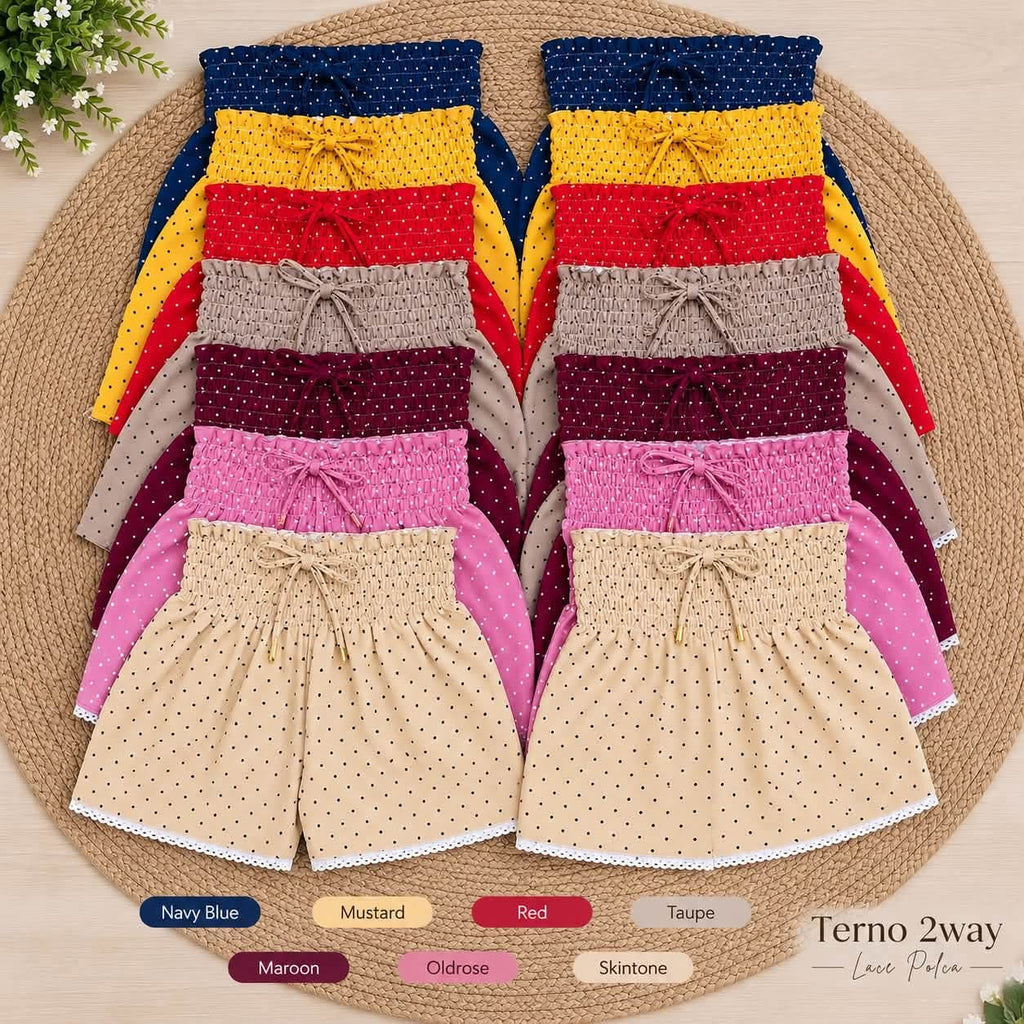 Orly Peplum Tube Top and Shorts Coords