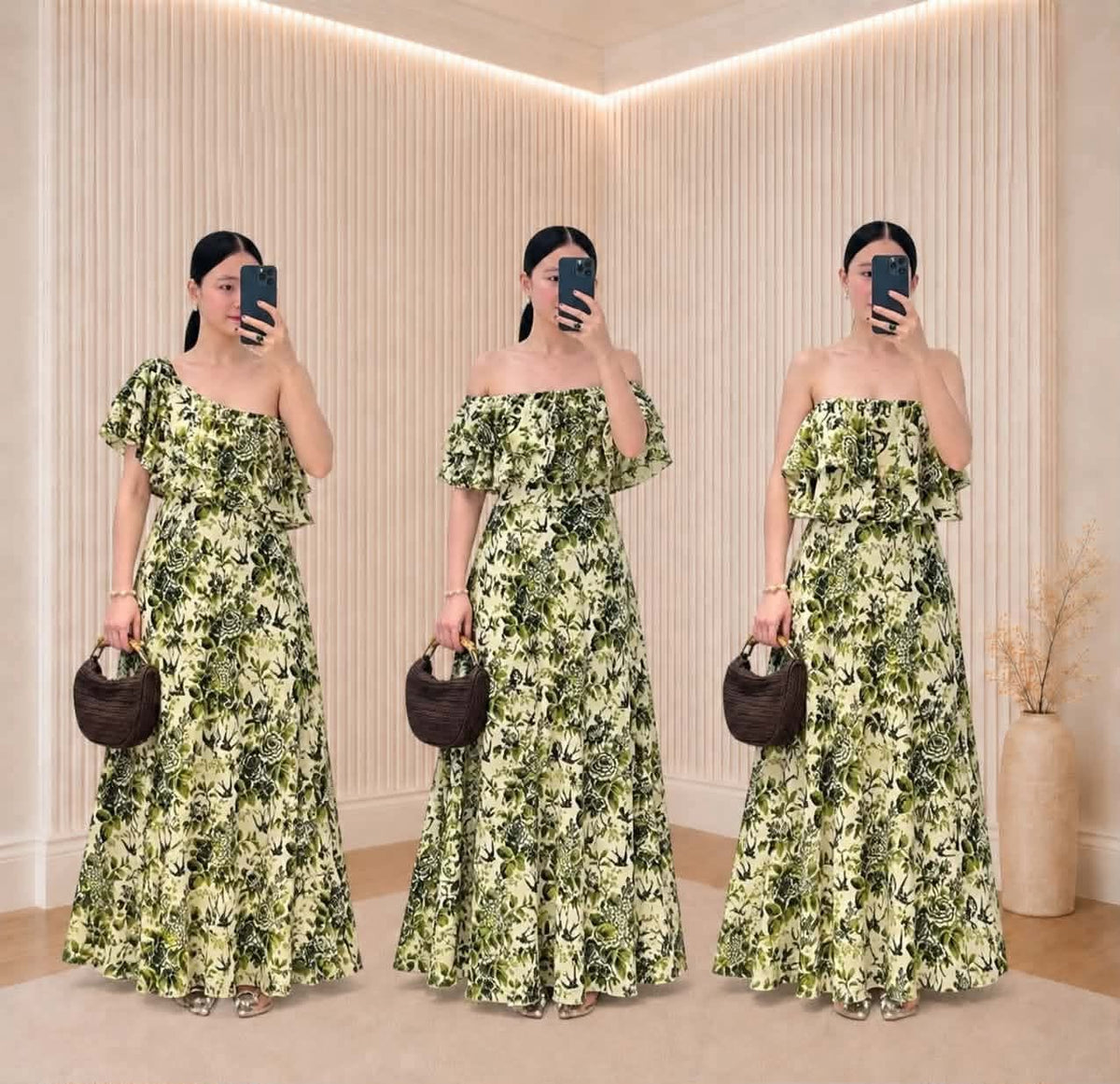 Fame Offshoulder Maxi Dress