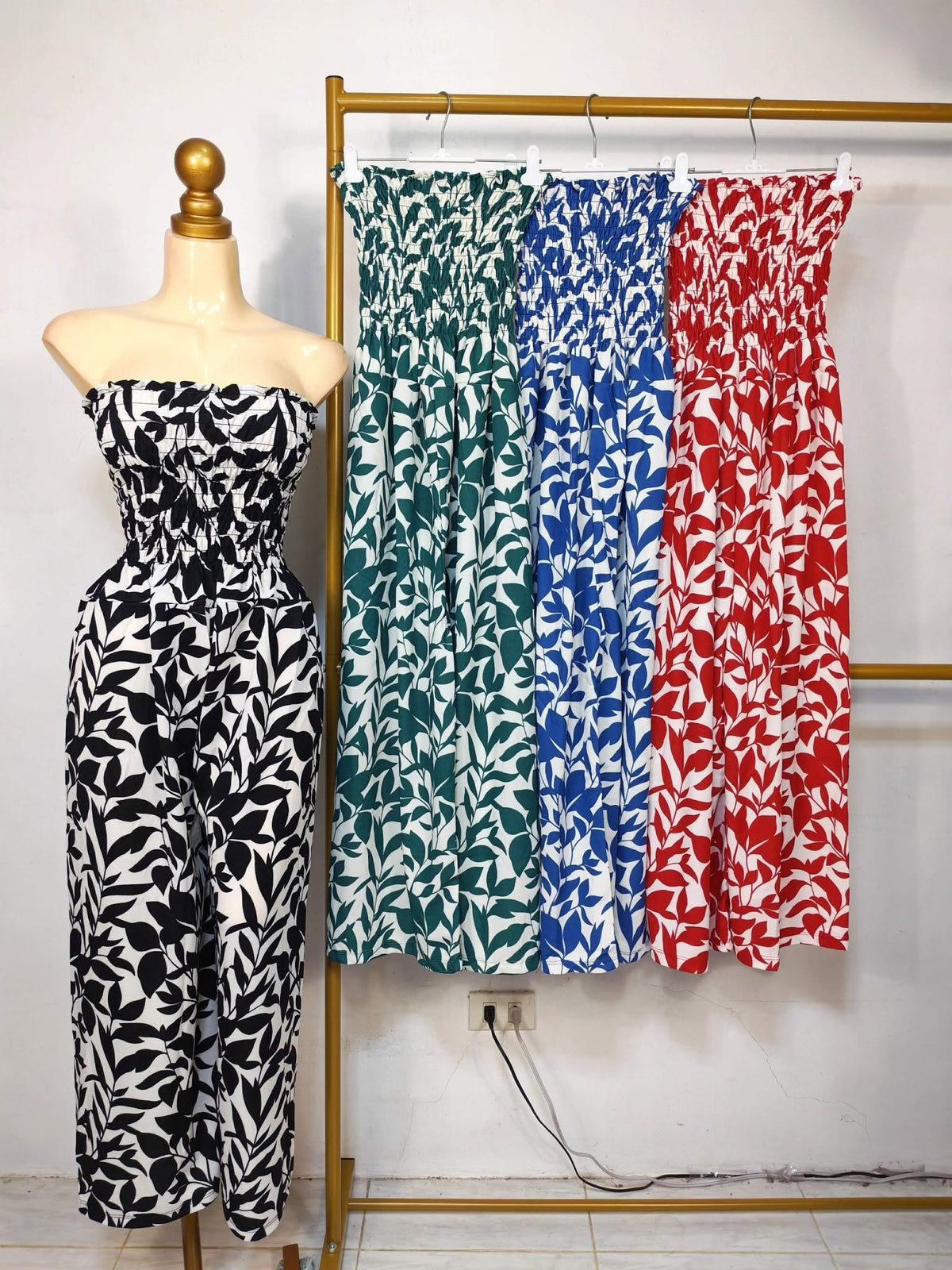 Olga Tube Smocking Jumpsuit