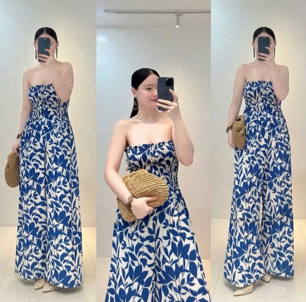 Olga Tube Smocking Jumpsuit