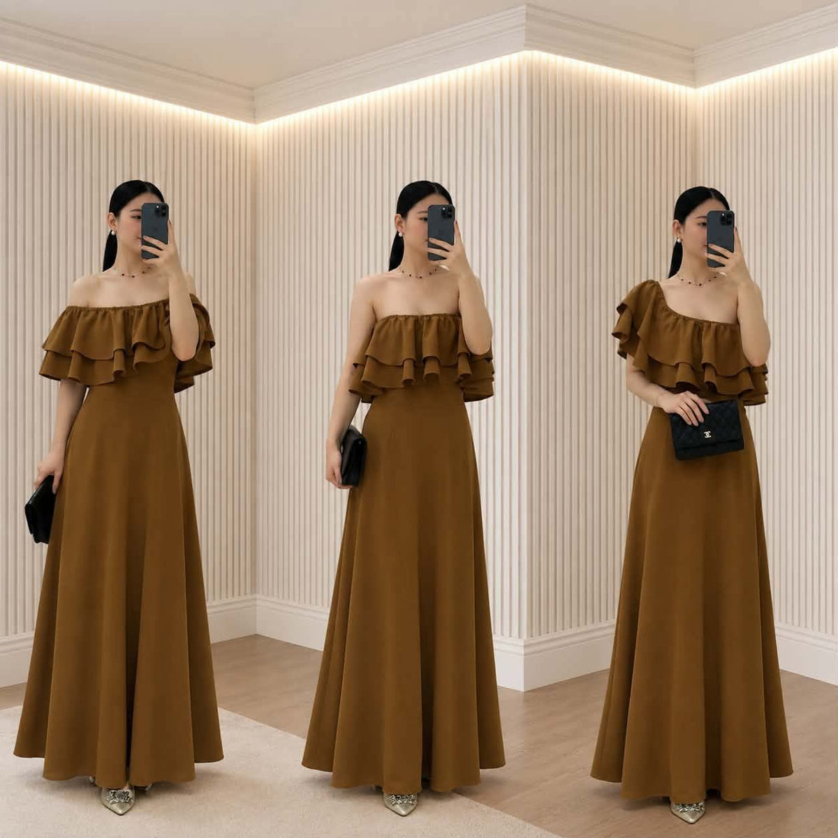 Fame Offshoulder Maxi Dress