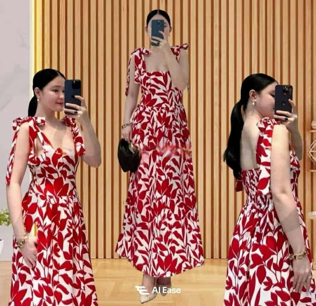 Mau Self Tie Maxi Dress