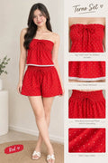 Orly Peplum Tube Top and Shorts Coords