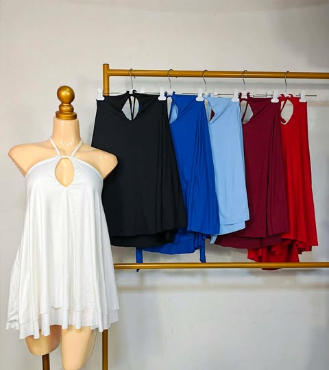 Lettie Halter Backless Mini Dress